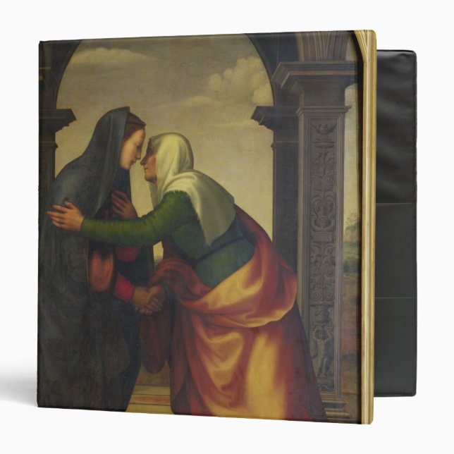 The Visitation of St. Elizabeth to the Virgin Mary 3 Ring Binder (Front/Inside)