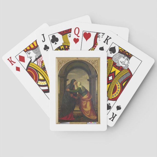 The Visitation of St. Elizabeth to the Virgin Mary Poker Cards (Back)