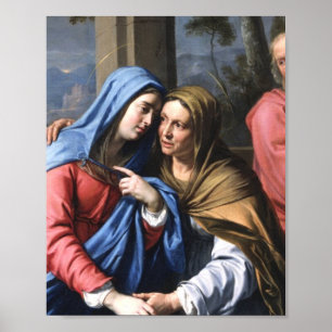 The Visitation Of St. Elizabeth To The Virgin Mary Poster