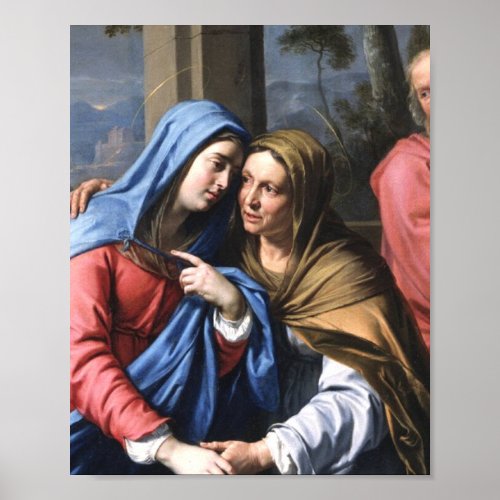 The Visitation Of St Elizabeth To The Virgin Mary Poster