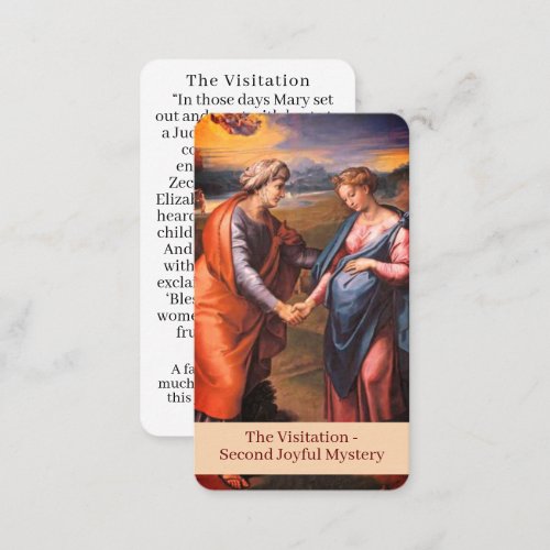 The Visitation Prayer Card