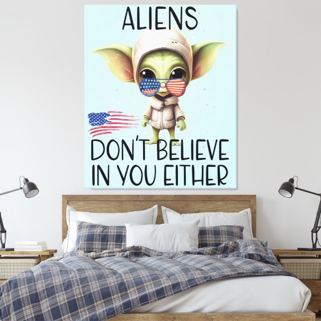 The Visitor Canvas Print (Insitu(Bedroom))
