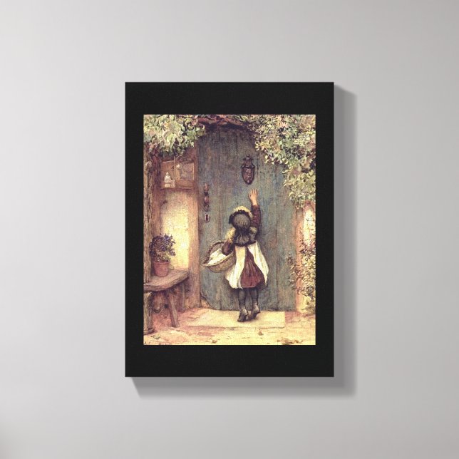 "The Visitor" Fine Art  Child Door  Canvas Print (Front)