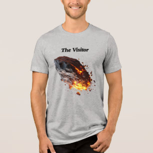 "The visitor," Space Rock from outer space  Tri-Blend Shirt