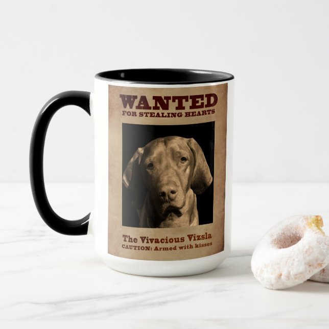 The Vivacious Vizsla Mug (With Donut)