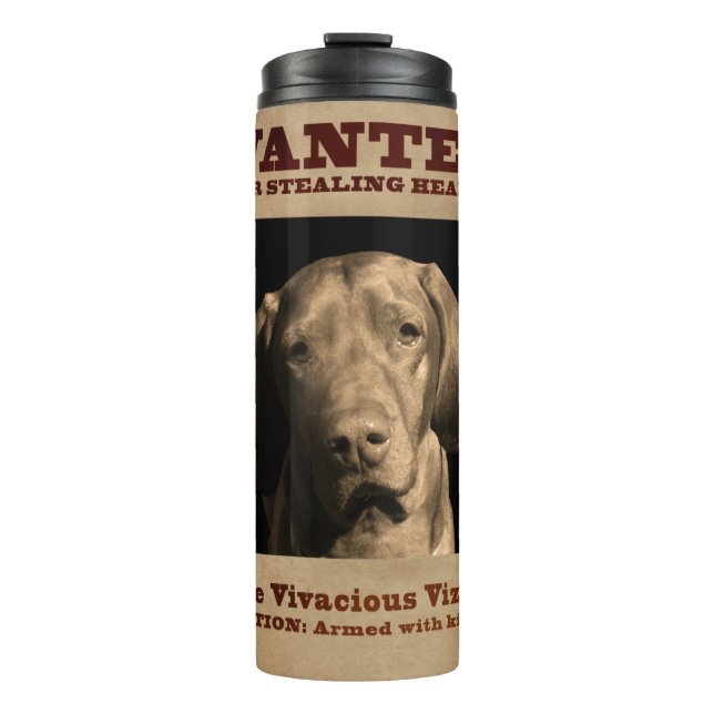 The Vivacious Vizsla Thermal Tumbler (Front)