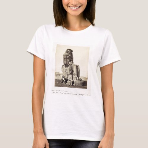 The Vocal Memnon Colossal Statue of Amenhotep I T_Shirt