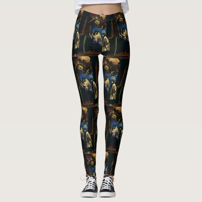The Vocation of Saint Aloysius Luigi Gonzaga Leggings (Front)