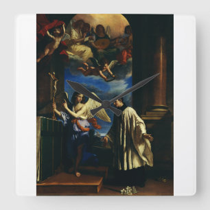The Vocation of Saint Aloysius Luigi Gonzaga Square Wall Clock