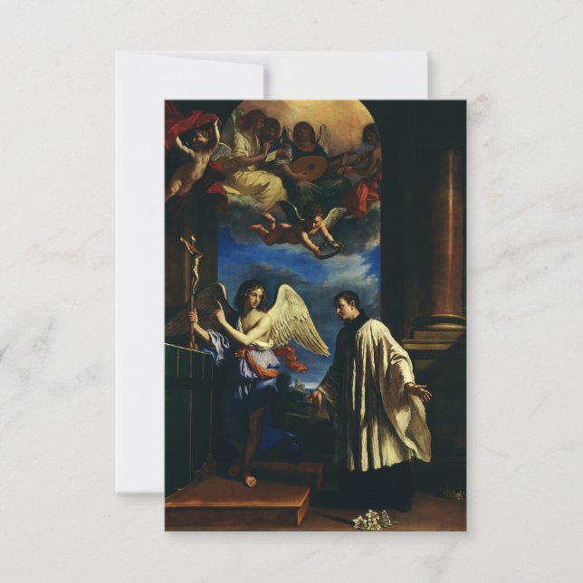 The Vocation of Saint Aloysius Luigi Gonzaga Thank You Card (Front)