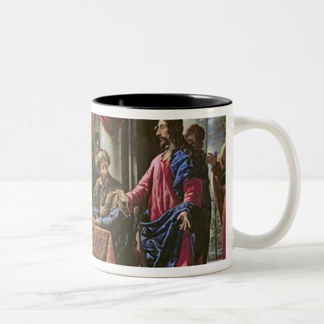 The Vocation of St. Matthew Two-Tone Coffee Mug (Right)