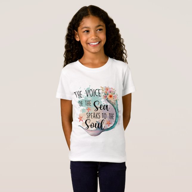 The Voice of the sea Mermaid  T-Shirt (Front Full)