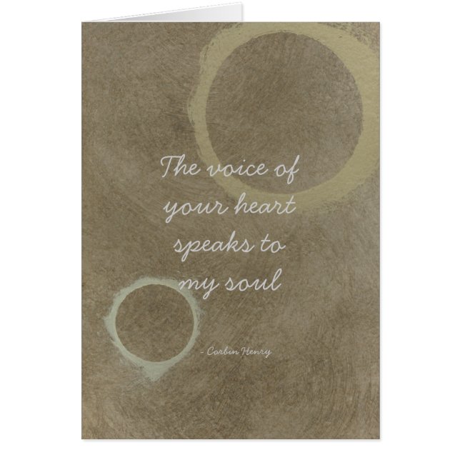 The Voice Of Your Heart - Circles Cards (Front)