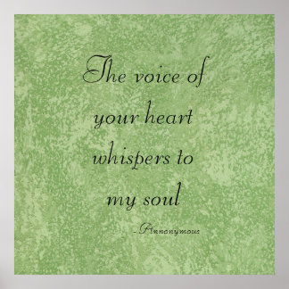 The Voice Of Your Heart Whispers Poster
