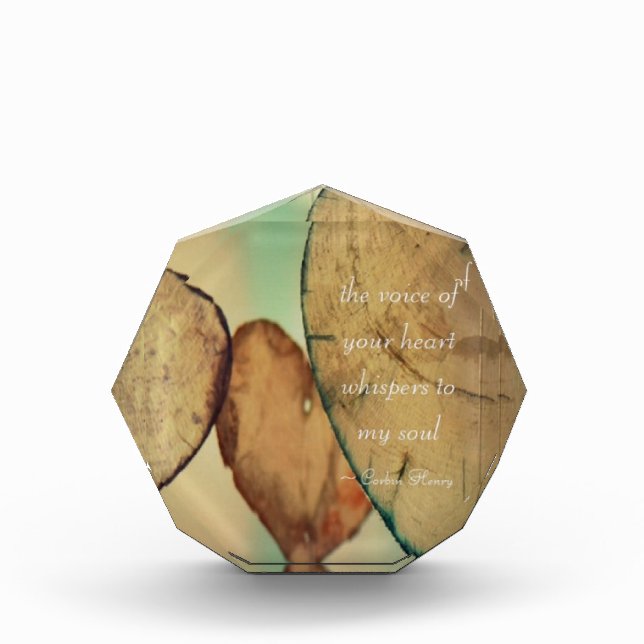 The Voice Of Your Heart Whispers To My Soul Award (Front)