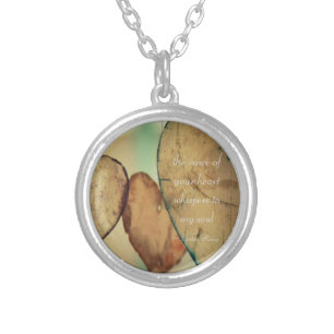 The Voice Of Your Heart Whispers To My Soul Silver Plated Necklace