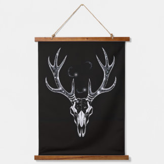 The Void Stag – Skeleton of the Cosmos Hanging Tapestry