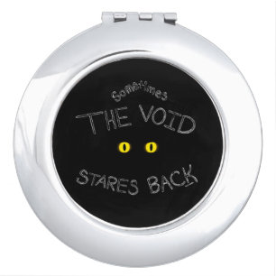 The Void Stares Back Compact Mirror
