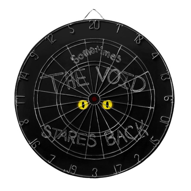 The Void Stares Back Dart Board (Front)