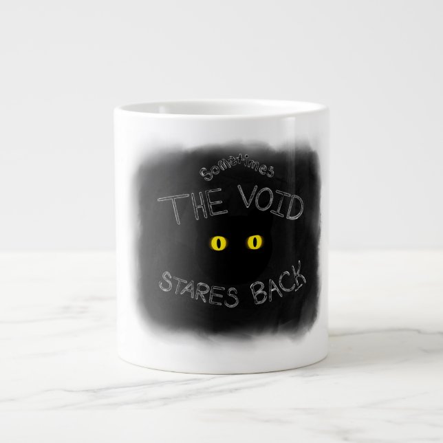 The Void Stares Back Giant Coffee Mug (Front)