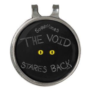 The Void Stares Back Golf Hat Clip