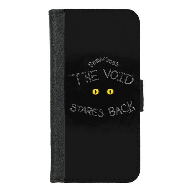 The Void Stares Back iPhone Wallet Case (Front)