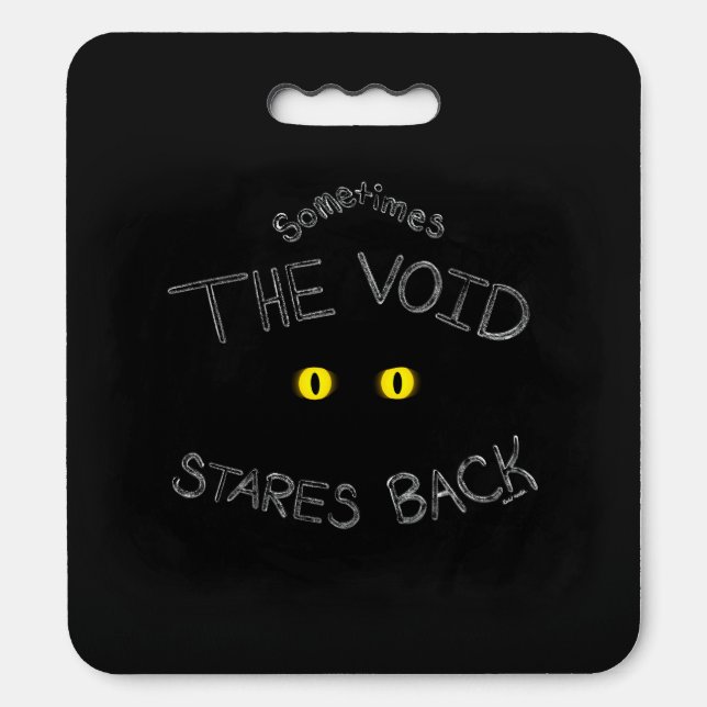 The Void Stares Back Seat Cushion (Front Vertical)