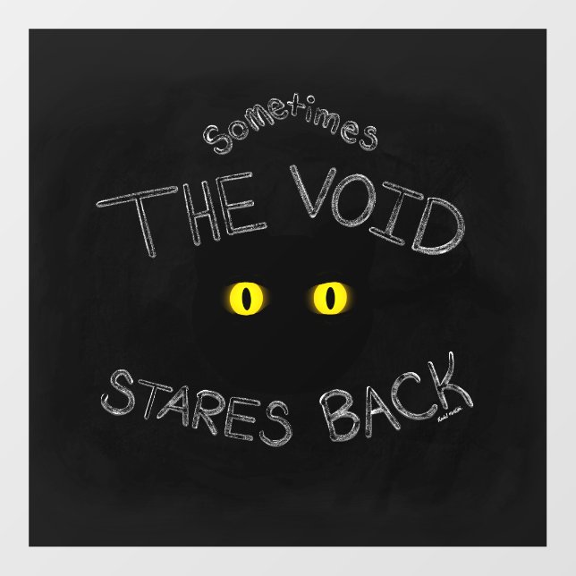 The Void Stares Back Wall Decal (Front)