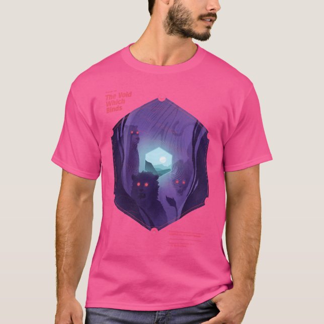 The Void Which Binds Travel Ad T-Shirt (Front)