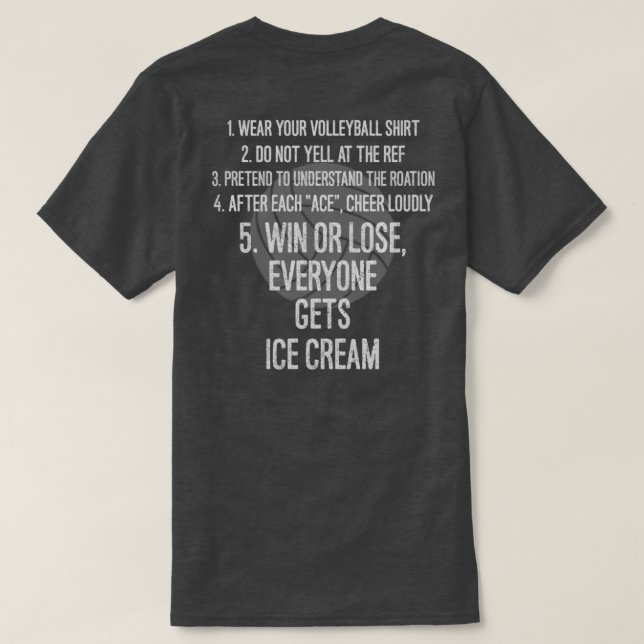 The Volleyball Dad T-Shirt (Design Back)