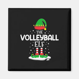 The Volleyball Elf Christmas Family Matching Outfi Magnet