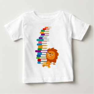 The Voracious Reader (Cartoon Lion) Baby T-Shirt