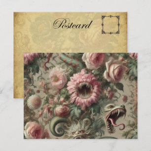 The Voracious Verdants – Gothic Victorian Holiday Postcard