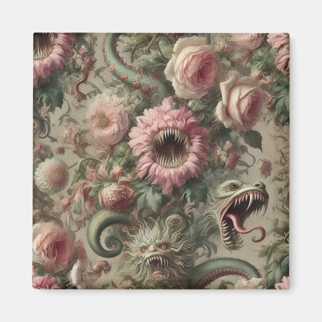 The Voracious Verdants – Gothic Victorian Magnet (Front)