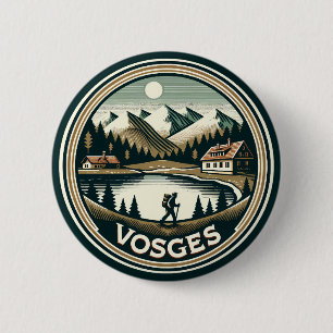 The Vosges France Badge Button