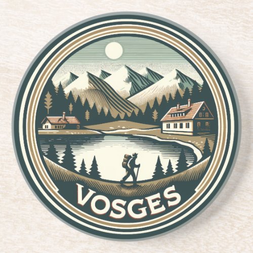 The Vosges France Badge Coaster