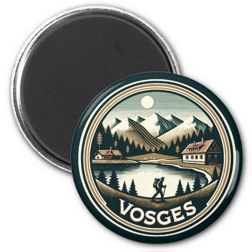 The Vosges France Badge Magnet