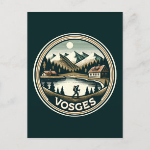 The Vosges France Badge Postcard