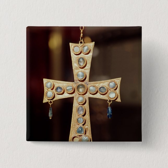 The Votive crown of a Visigoth king Button (Front)