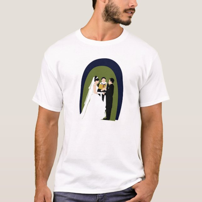 The Vows, Bride, Groom and Officiant T-Shirt (Front)
