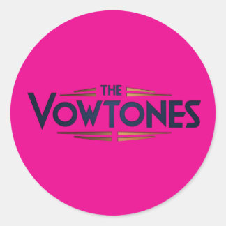 The Vowtones - Logo Stickers (Pink)