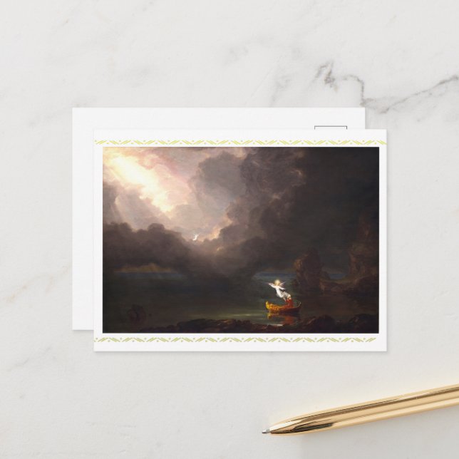 The Voyage of Life by Thomas Cole  Postcard (Front/Back In Situ)