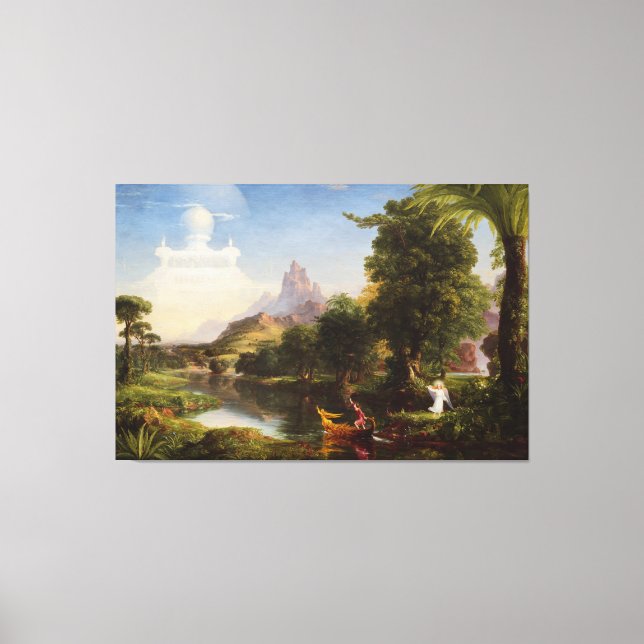 The Voyage Of Life by Youth by Thomas Cole Canvas Print (Front)