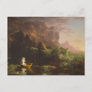 The Voyage of Life: Childhood, 1842 (oil on canvas Postcard