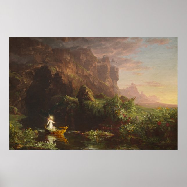 The Voyage of Life: Childhood, 1842 (oil on canvas Poster (Front)