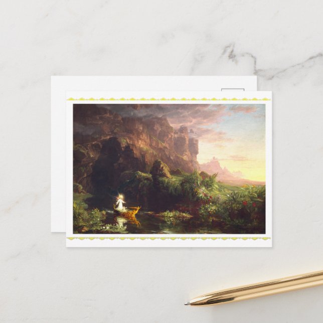 The Voyage of Life – Childhood (1842)   Postcard (Front/Back In Situ)