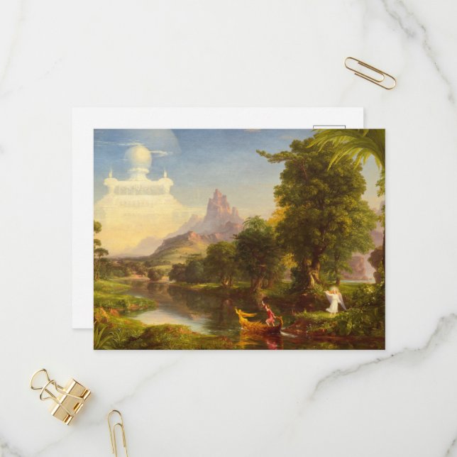 The Voyage of Life, Youth, 1842 by Thomas Cole Invitation Postcard (Front/Back In Situ)