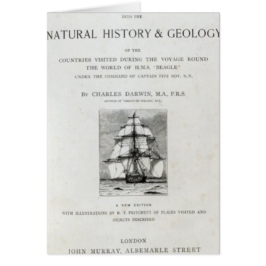 The Voyage of the Beagle Cards (Front)