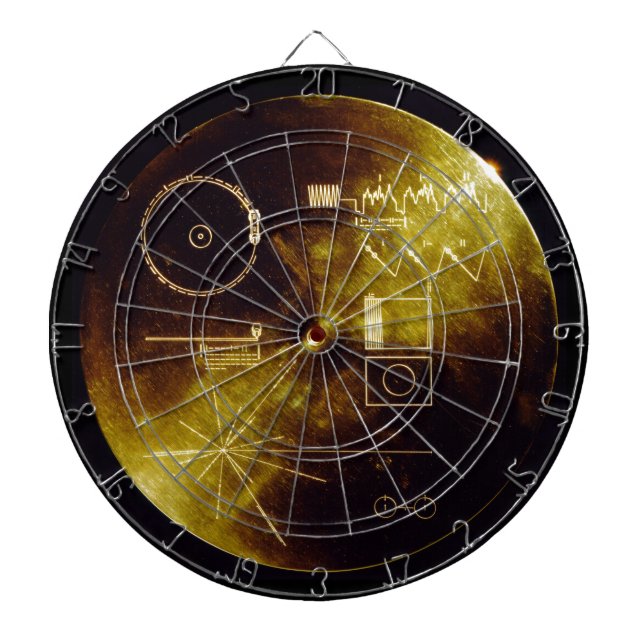The Voyager Golden Record Dart Board (Front)