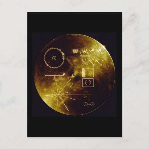 The Voyager Golden Record Postcard
